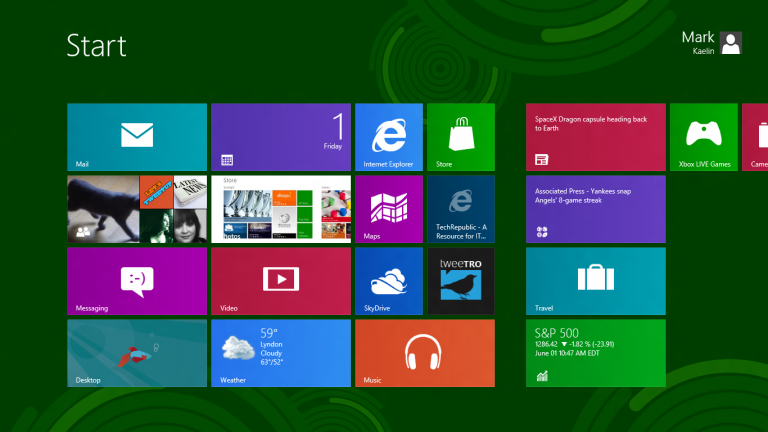 Windows 8 Start Screen