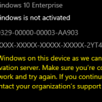 Photo of Windows Activation Screen on an unactivated computer