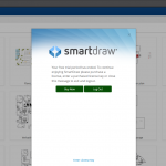 Picture of SmartDraw Dialog Box "Your TRIAL has ENDED"