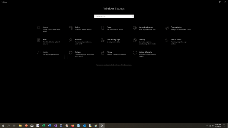 Photo of Windows Settings in Windows 10